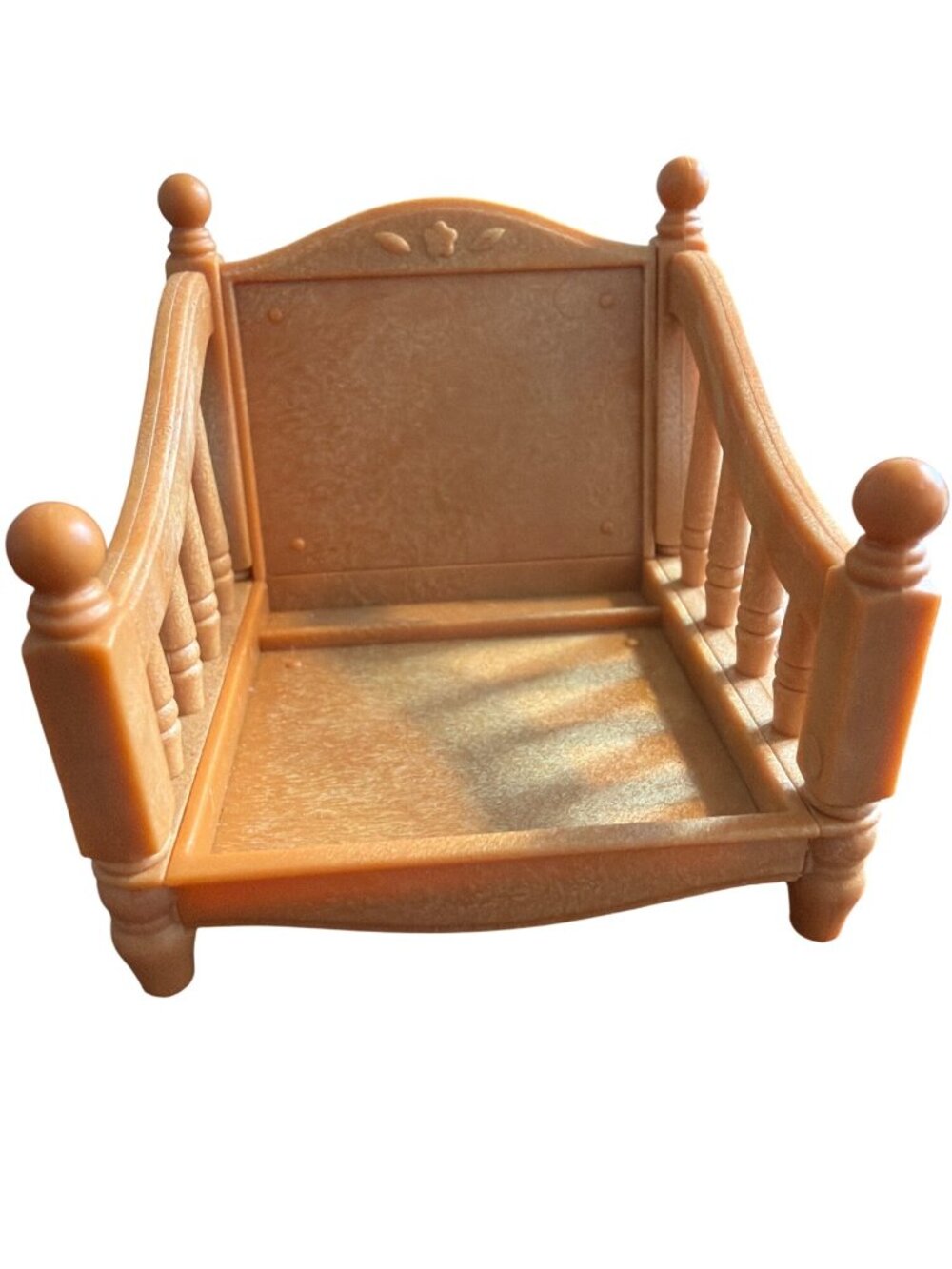 Epoch Beige Armchair Frame Calico Critters Sylvanian Family 2" Tall Dollhouse